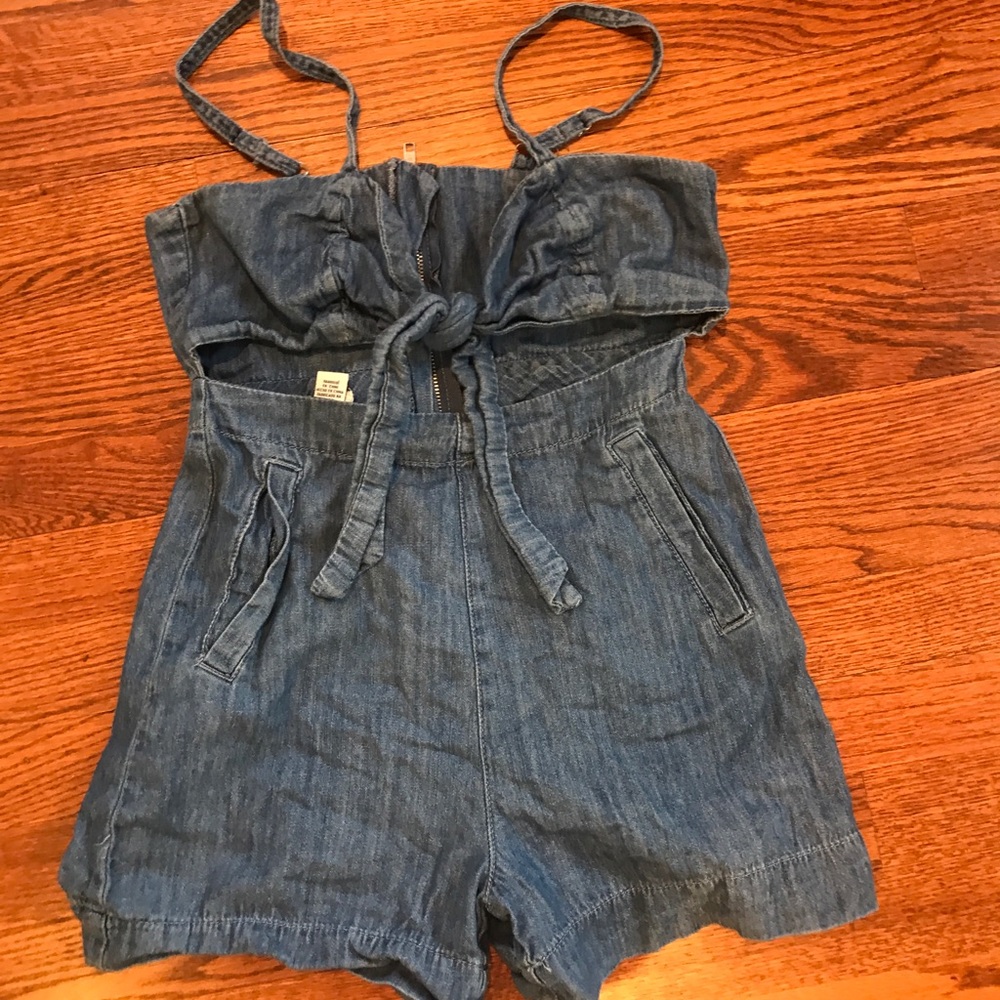 Jean romper trendy
